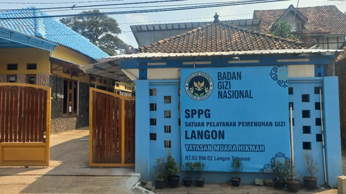 DI-STOP: Operasional SPPG Jepara Tahunan Langon Yayasan Muara Hikmah Kajen dihentikan sementara, SPPG ini jadi salah satu dari sembilan dapur yang IPAL-nya bermasalah. (FIKRI THOHARUDIN/RADAR KUDUS)