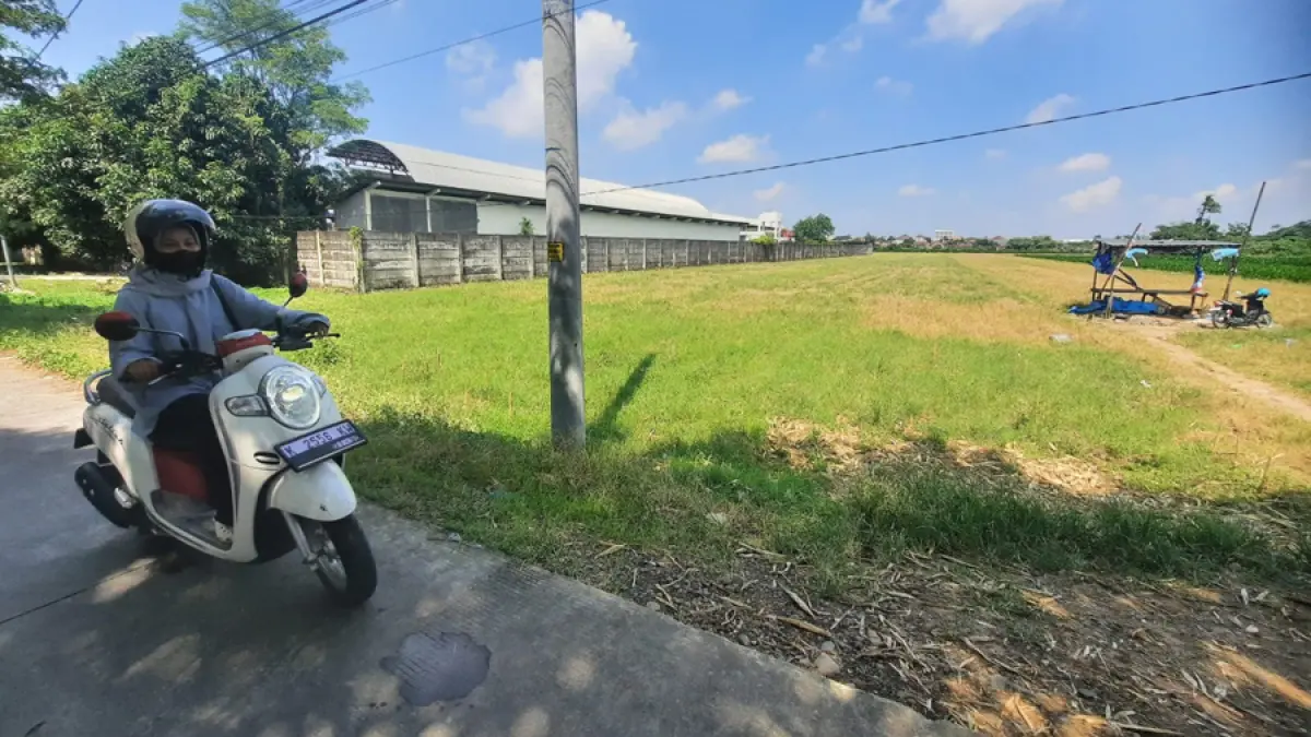 CALON PASAR: Calon lokasi Pasar Anyar di Kelurahan Wergu Kulon,&nbsp;Kota, Kudus. Pembangunannya masih menunggu anggaran dari pusat. (INDAH SUSANTI/RADAR KUDUS)
