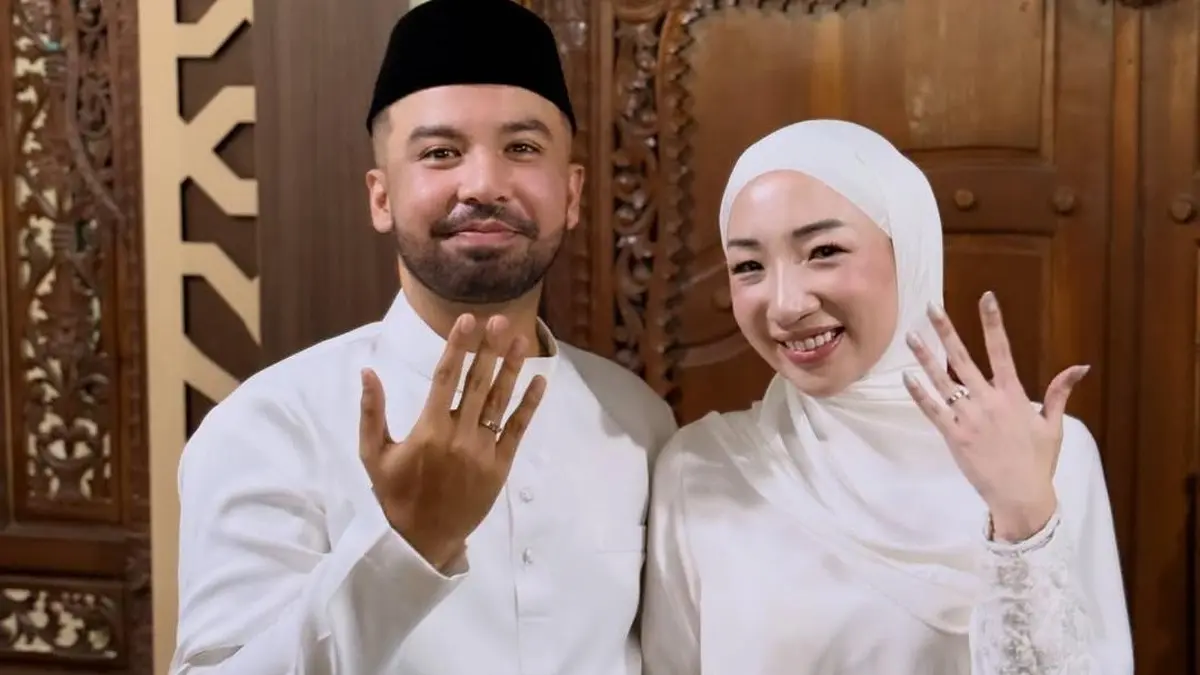 Hassan Alaydrus dan Audrey Jesslyn resmi menikah (Foto: Instagram @sahilmulachela) 