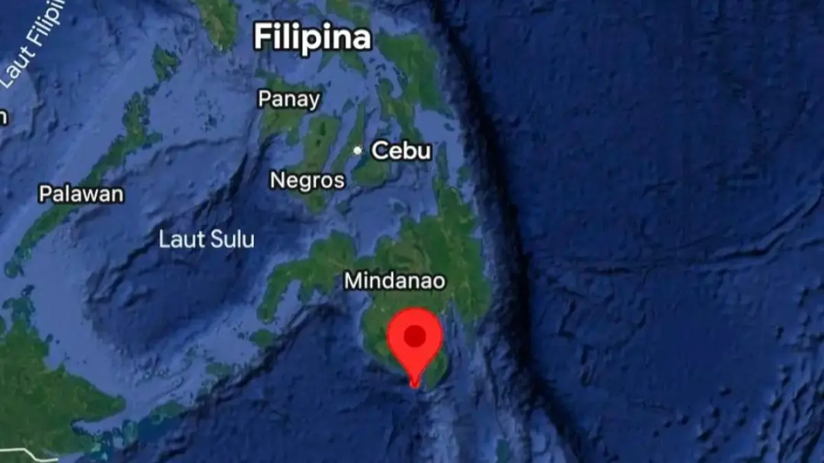 Gempa M 7,7 di Filipina Picu Peringatan Tsunami di Indonesia, Warga Pesisir Dievakuasi (sumber: @infogempadunia)