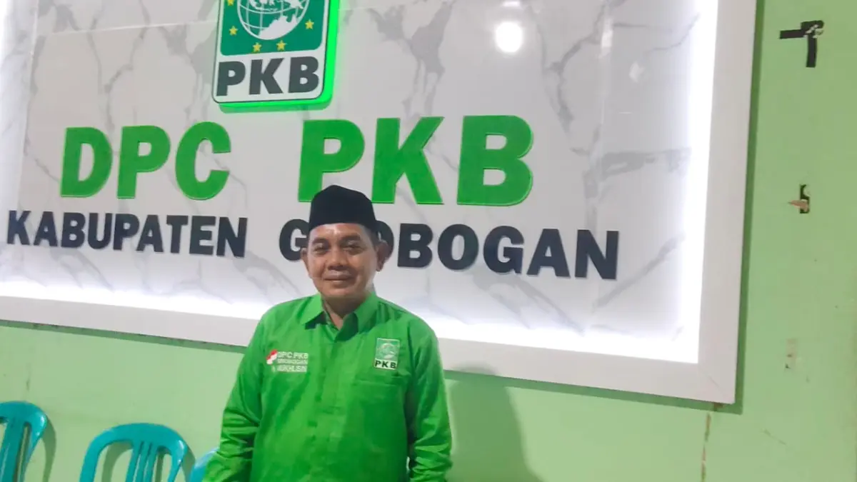 TERPILIH – Mukhlisin terpilih dan ditetapkan sebagai Ketua DPC PKB Kabupaten Grobogan Periode 2026-2031 dalam rapat pengumuman Ketua Terpilih se Indonesia, Kamis (11/6). 