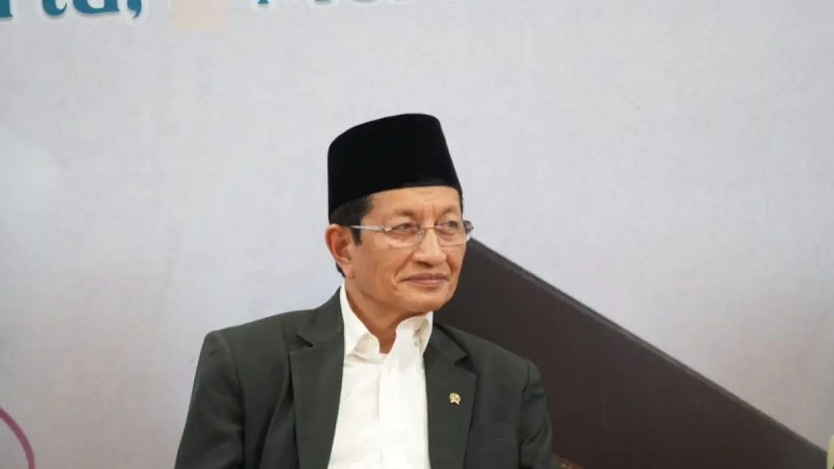 Menteri Agama Nasaruddin Umar menjelang Rapat Kerja bersama Komisi VIII DPR RI di Gedung DPR, Senayan, Jakarta (ANTARA NEWS)