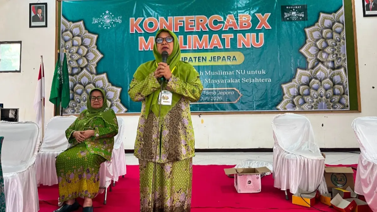 PIDATO PERDANA: Ketua PC Muslimat NU Jepara 2026-2031, Hj. Nikmatul Hanik, M.Pd.