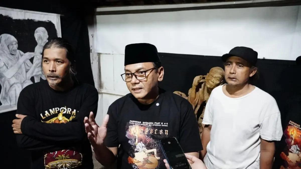 Plt Bupati Pati Risma Ardhi Chandra menghadiri Wiwitan dan Gelar Budaya Lamporan di Desa Soneyan Margoyoso Pati pada Jumat (19/6/2026).