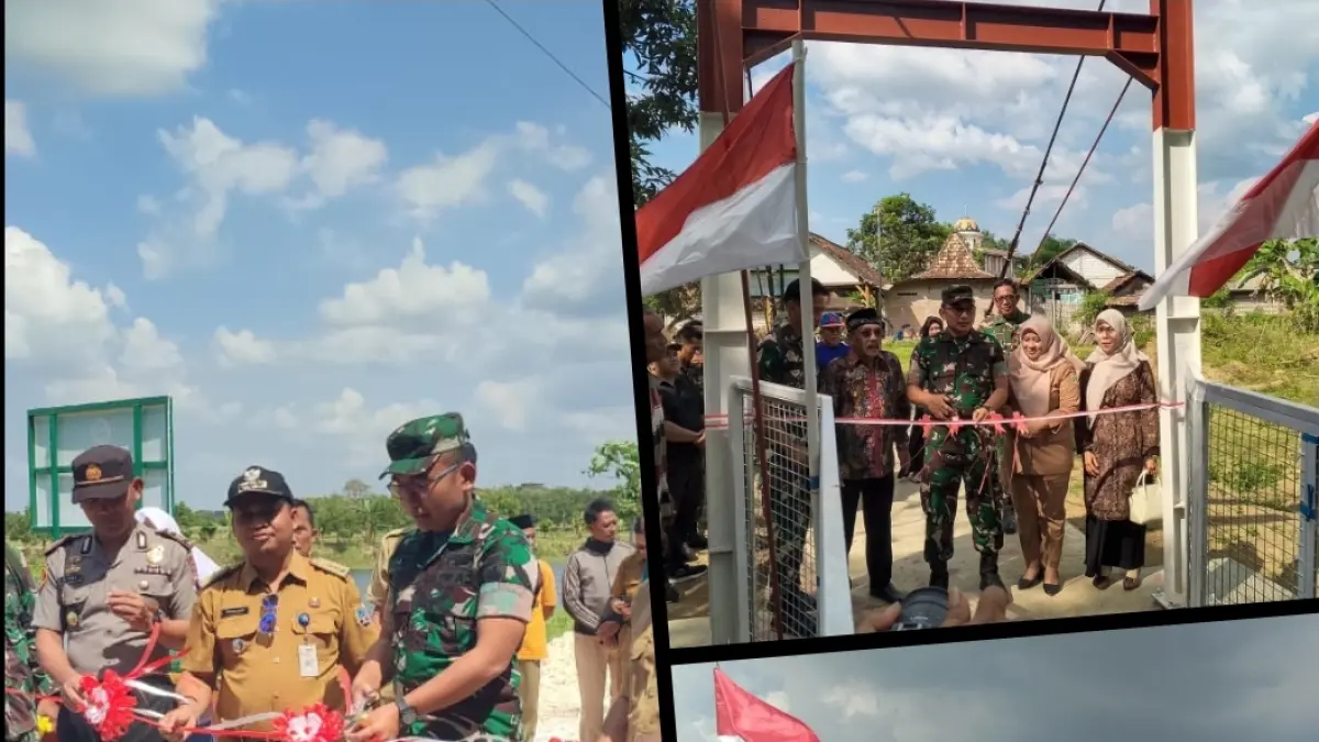KODIM REMBANG UNTUK RADAR KUDUS

PERESMIAN: Dandim 0720/Rembang Letkol Arm Winner Fradana Dieng turun langsung resmikan&nbsp; tiga titik Jembatan Garuda Merah Putih, Senin (22/6).