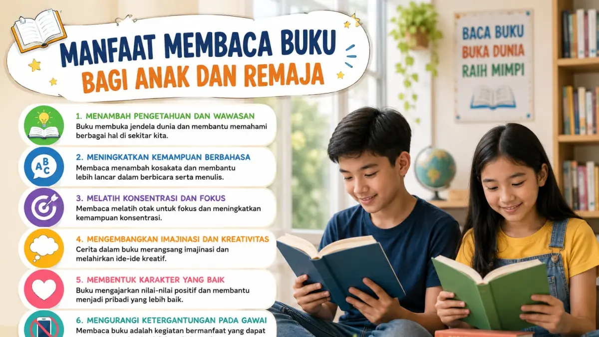 Manfaat Membaca Buku, Untuk Kalangan Anak dan Remaja