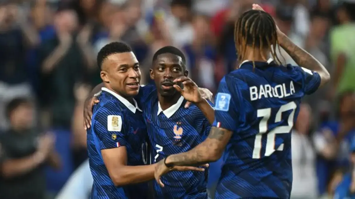 Selebrasi timnas Prancis di laga kemenangan atas Irak. (Dok. FIFA)
