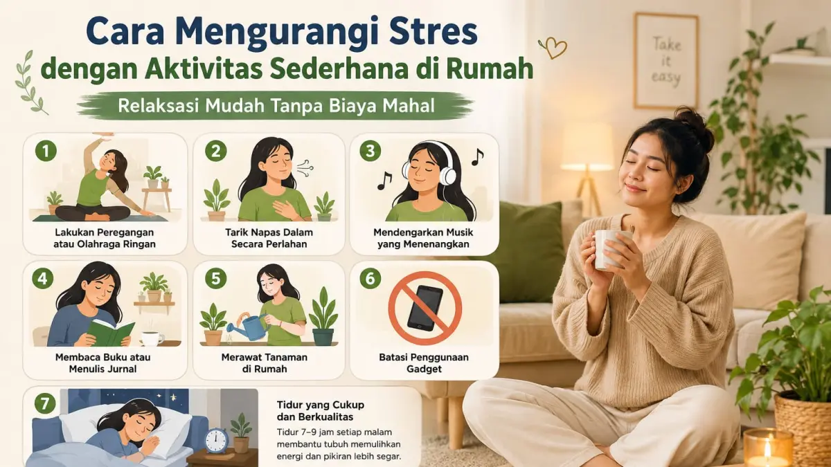 Cara mengurangi setres di rumah
