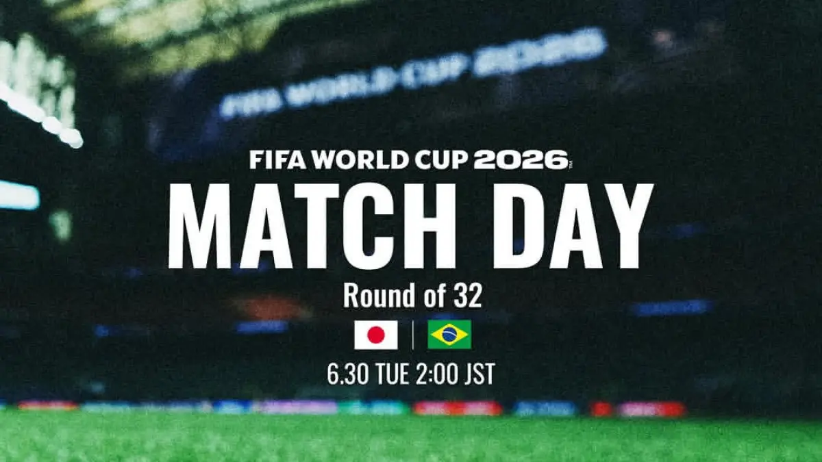 Match day Jepang vs Brazil di piala dunia 2026.