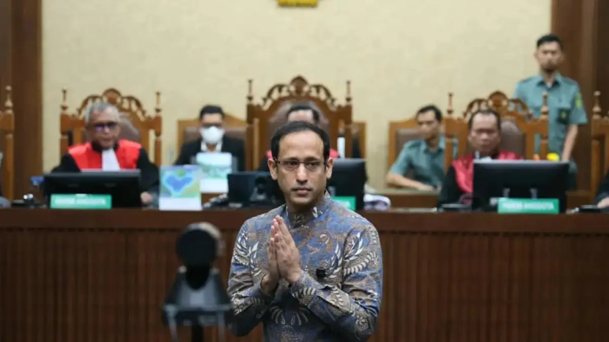 Eks Menteri Pendidikan, Kebudayaan, Riset, dan Teknologi, Nadiem Anwar Makarim. (Dery Ridwansah/ JawaPos.com)