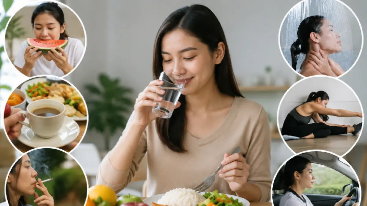 Ilustrasi seseorang menikmati air putih setelah makan. Beberapa kebiasaan yang dilakukan usai makan dapat memengaruhi proses pencernaan dan kesehatan tubuh jika dilakukan secara berlebihan atau tidak pada waktu yang tepat.