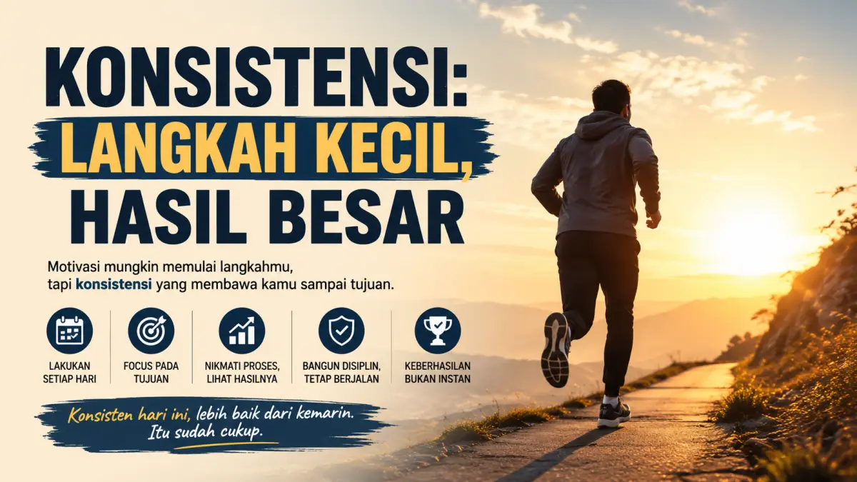 ai: konsisten lebih penting dibanding motivasi?