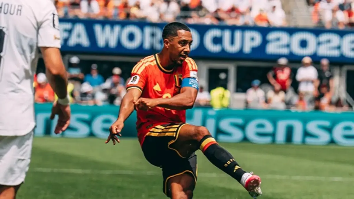 Youri Tielemans saat laga melawan Mesir. (Dok. IG/@belgianreddevils)