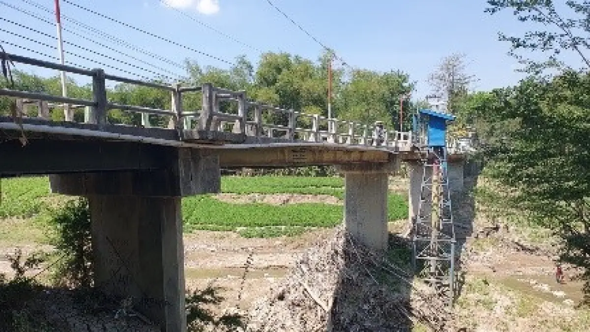 TAK REPRESENTATIF: Kondisi Jembatan Gatak-Selo Tawangharjo yang diusulkan di IJD.
