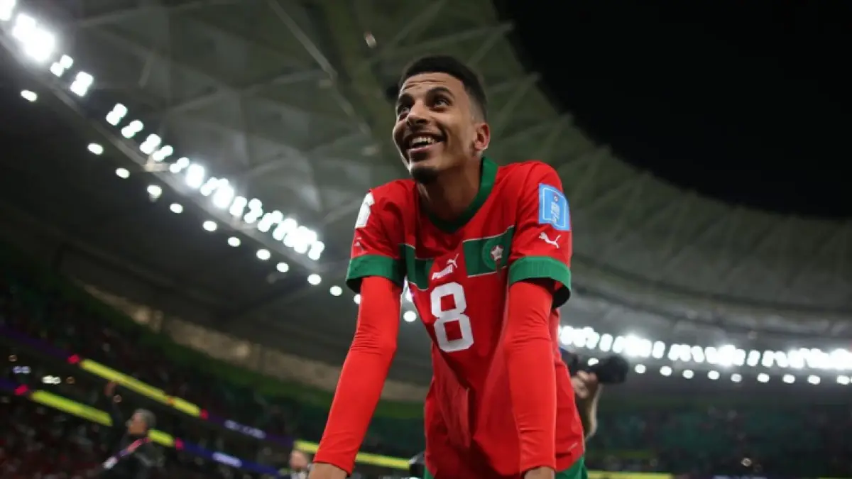 Azzedine Ounahi pemain timnas Maroko.