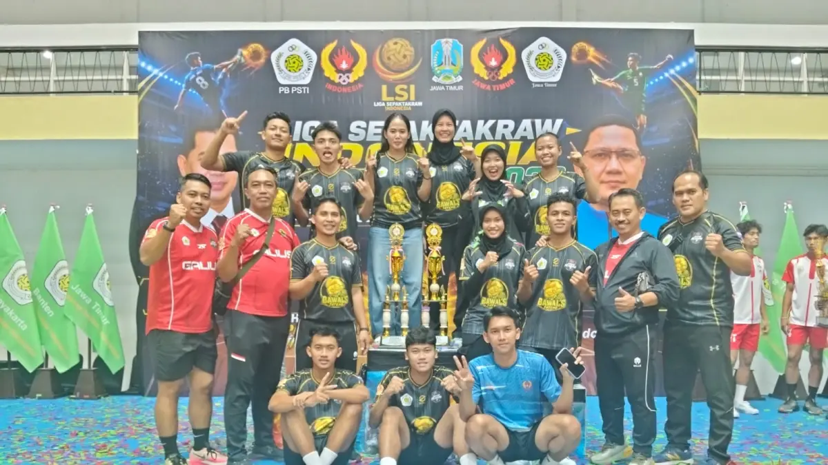 DIGDAYA: Jawa Tengah meraih gelar juara putra dan putri Liga Sepak Takraw Wilayah II 2026 di Surabaya sebagai bekal menghadapi Pra-PON dan PON 2028.