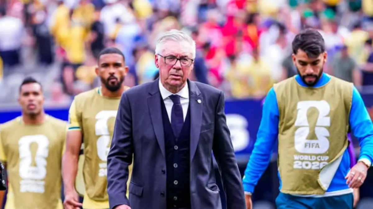 Carlo Ancelotti Jadi Sasaran Utama Usai Brasil Tersingkir, Media Lokal Pertanyakan Taktik hingga Pemilihan Skuad.