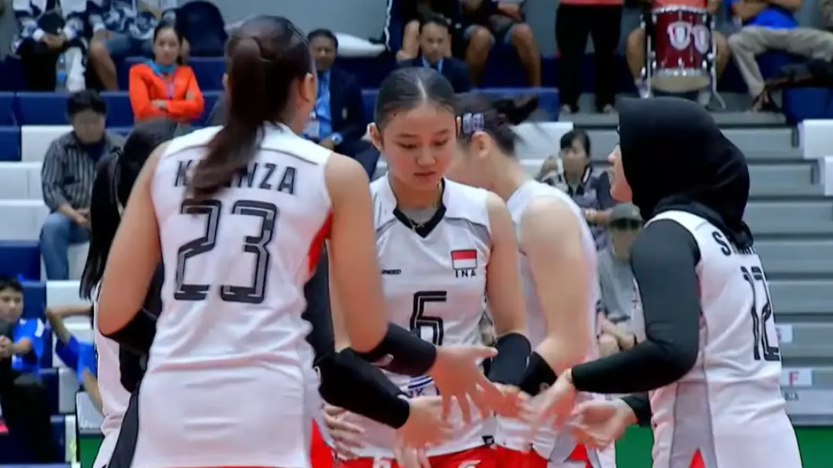 Mongolia 1-3 Indonesia pada gelaran AVC Girls