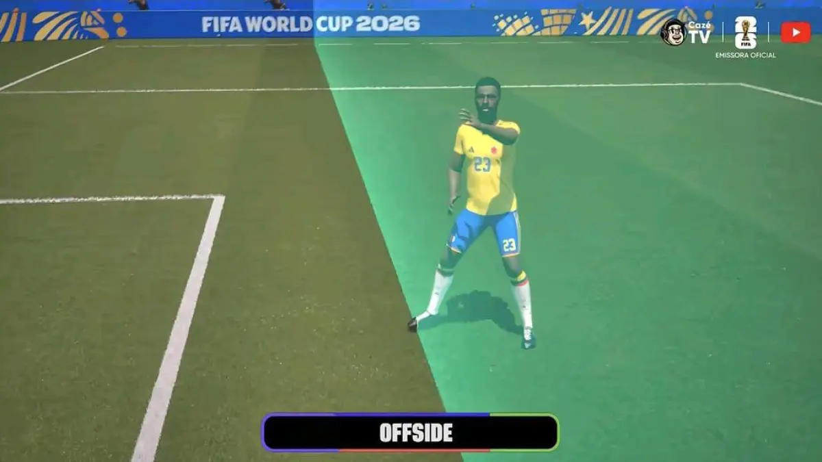 Gol Kolombia melalui sundulan Davinson Sanchez di masa injury time harus di anulir usai ujung kaki pemain Kolombia tersebut berada dalam posisi offside