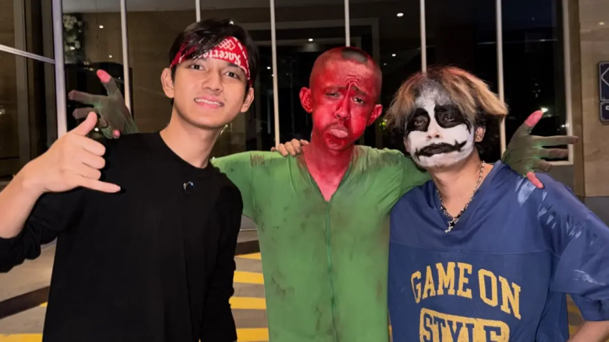 Streamer Robby Pantjoro dan konten kreator Andra ST.