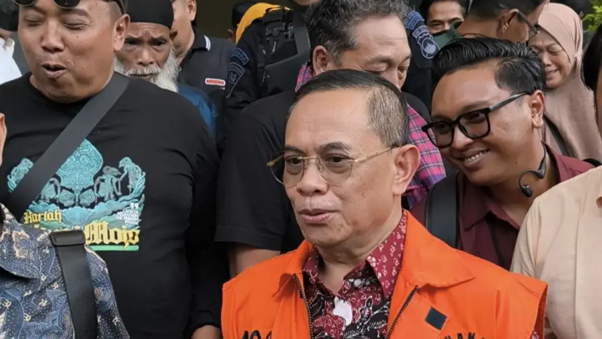 Bupati Pati Nonaktif Sudewo terdakwa kasus dugaan pemerasan perangkat desa usai menjalani sidang pemeriksaan saksi di Pengadilan Tipikor Semarang, Rabu (8/7/2026). (IDA FADILAH/JAWA POS RADAR SEMARANG)