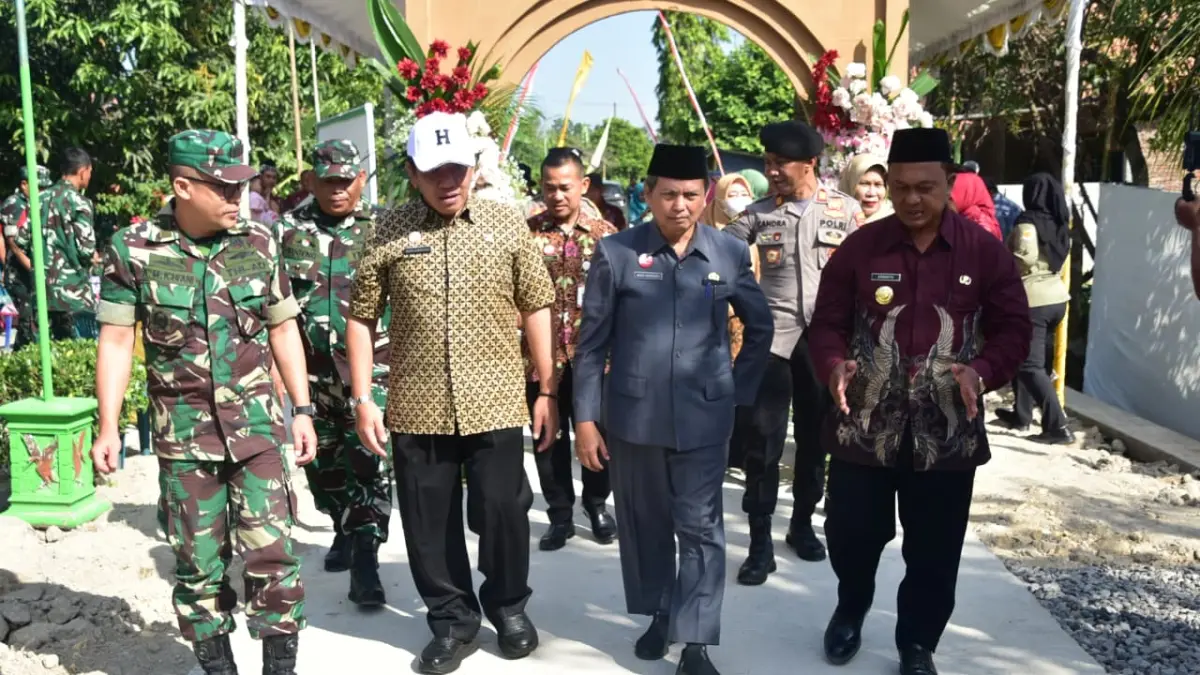 DITUTUP: KBM TNI Desa Mojoagung Kecamatan Karangrayung resmi ditutup.