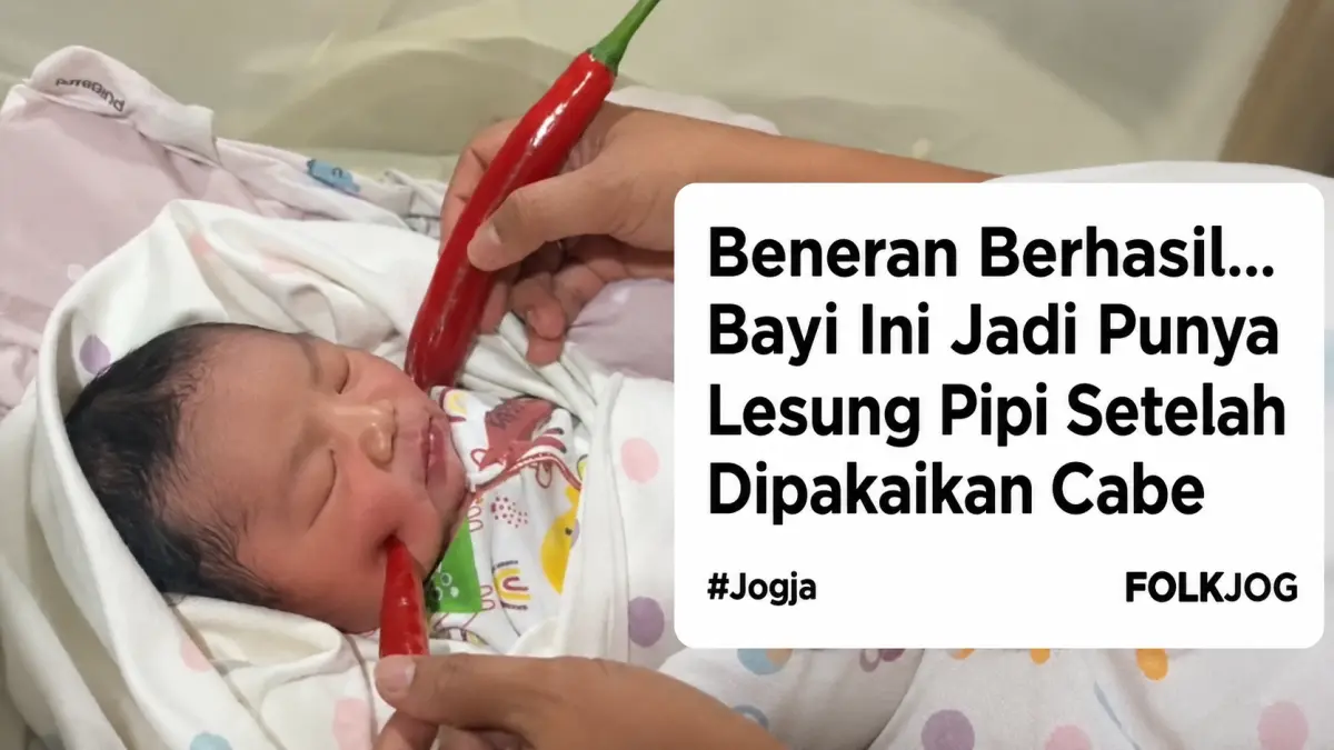 Benarkah jika pipi bayi di tekan dengan Cabe bisa jadi lesung pipi? 