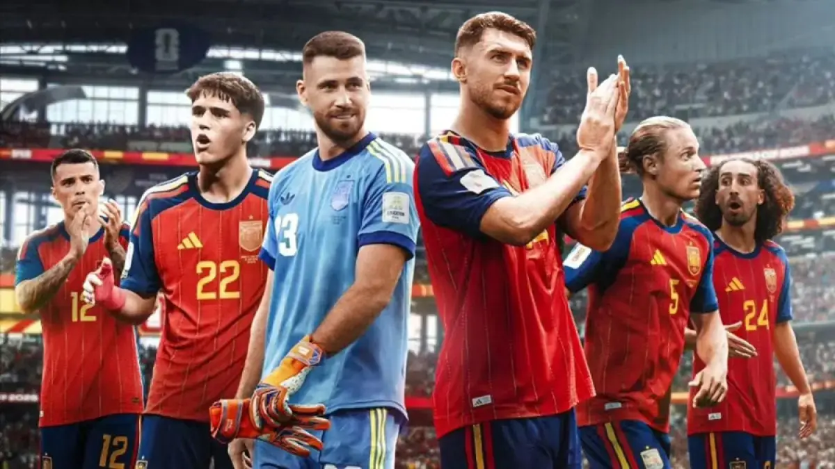 Unai Simon bersama lini belakang Spanyol menjadi fondasi kokoh La Roja di Piala Dunia 2026. (FIFA)