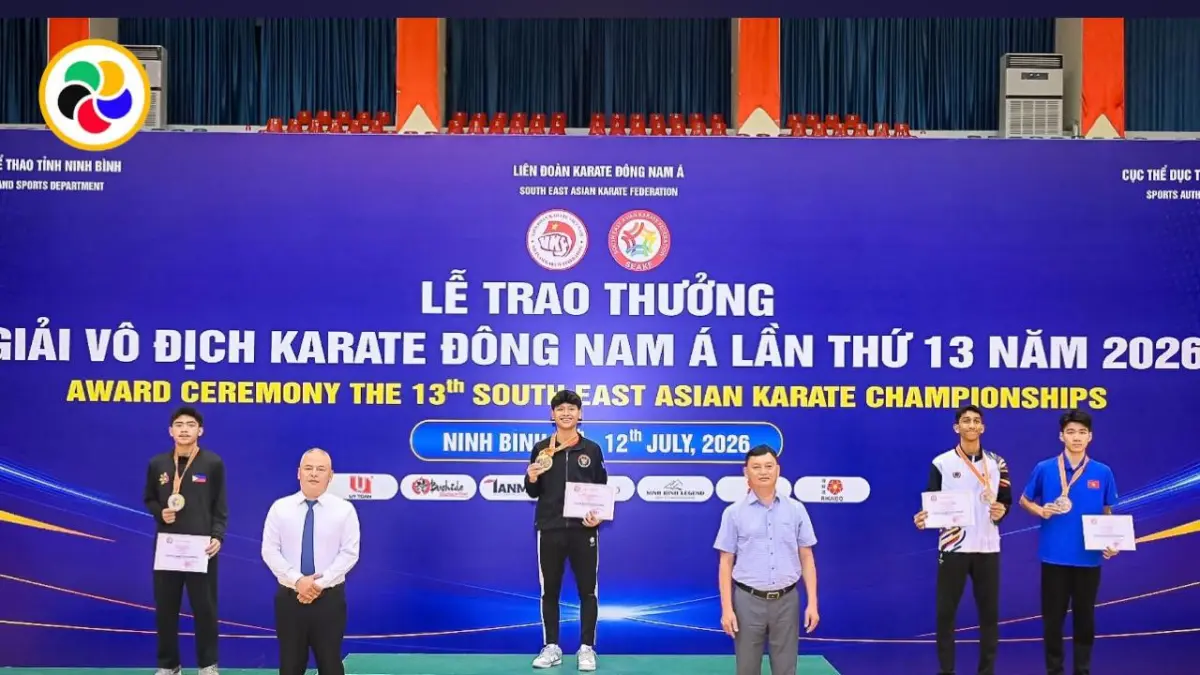 MEMBANGGAKAN: Atlet FORKI Jepara meraih tiga medali di Vietnam. Dua karateka berpeluang dipanggil Timnas Indonesia untuk Kejuaraan Asia di Jordania.