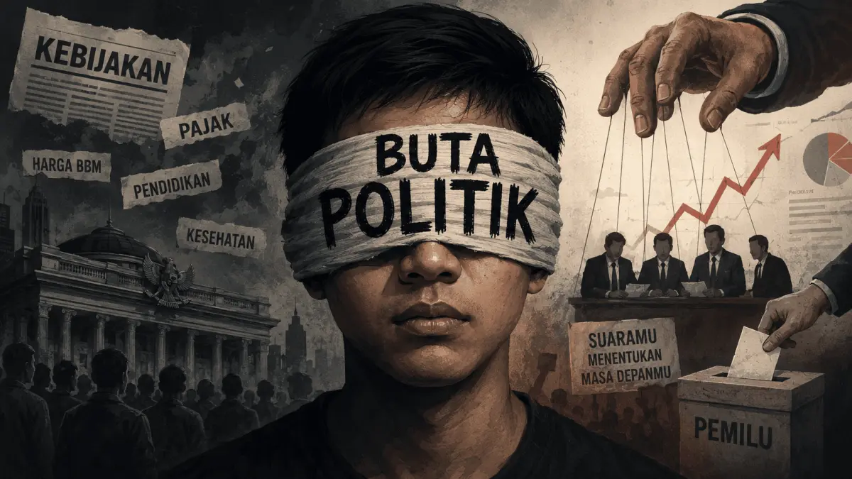 Mungkin kita kalau dengar politik itu rasanya malas menanggapi dan cenderung tidak suka, namun kebiasaan itu bisa berdampak besar bagi kehidupan kita di Masa depan.