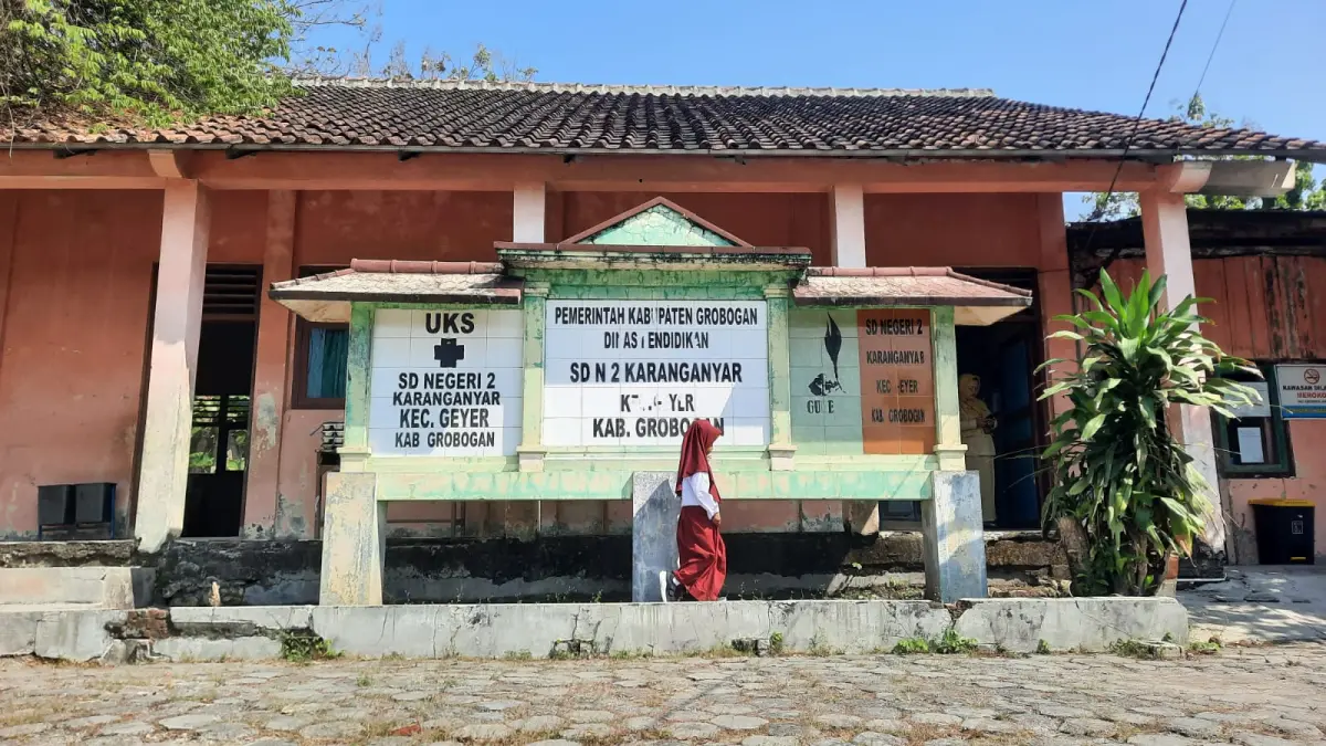 SEKOLAH: Situasi MPLS di SDN 2 Karanganyar Kecamatan Geyer Kabupaten Grobogan.