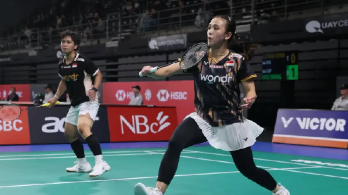 Pasangan ganda putri Indonesia Febriana Dwipuji Kusuma/Meilysa Trias Puspitasari.