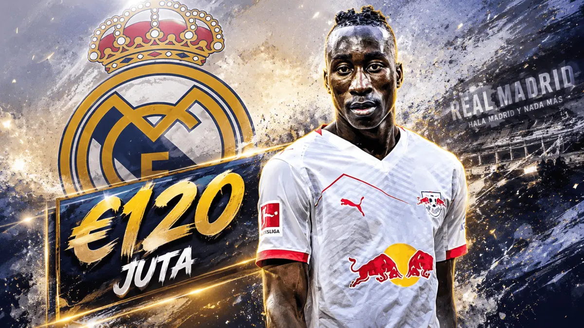 PERBURUAN: Real Madrid belum menyerah untuk mendatangkan wonderkid Pantai Gading yang saat ini bermain di RB Leipzig, Pemain 19 tahun itu dibanderol dengan Harga 2,3 Triliun oleh Leipzig.