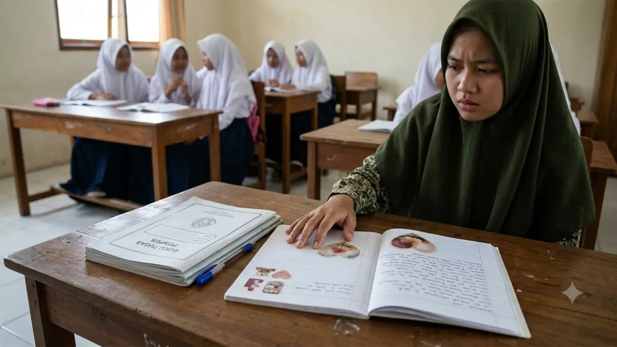 Ilustrasi seorang anak di Grobogan diduga jadi korban kekerasan seksual. (ai)
