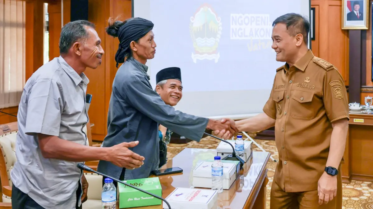 Gubernur Ahmad Luthfi membuka ruang dialog dengan seluruh elemen masyarakat, salah satunya Perwakilan Pendemo “Jateng Guyub”.