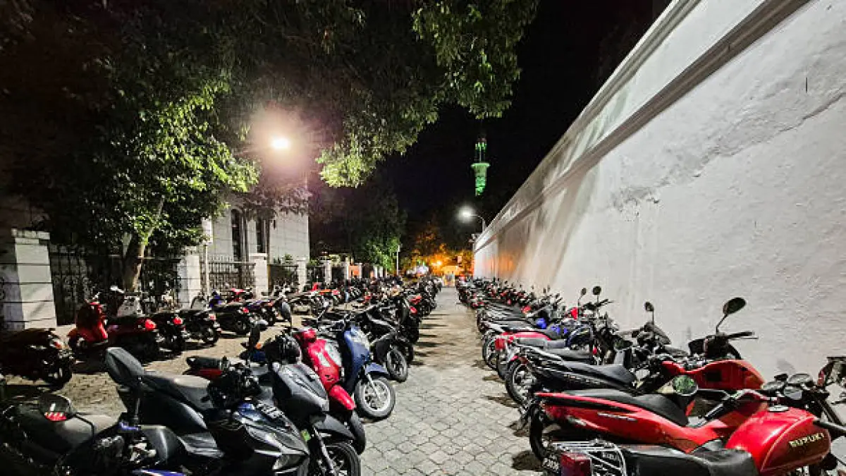 Ilustrasi parkir motor