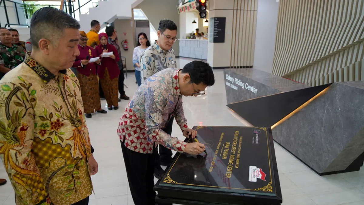 Astra Motor membuka Astra Motor Safety Riding Center Jawa Tengah di kawasan Bukit Semarang Baru (BSB), Semarang, pada Rabu (15/07/2026).