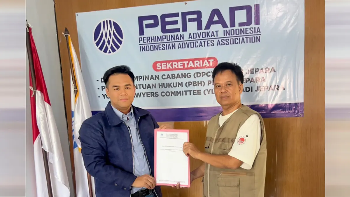 Pengembalian Formulir Pendaftaran Calon Ketua DPC PERADI Jepara, di kantor DPC PERADI Jepara, Jumat (24/7/2026)