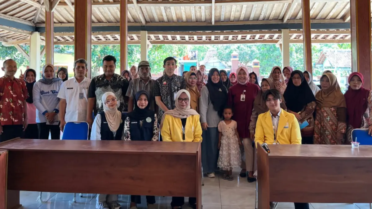 Sosialisasi JKN di Ngabenrejo oleh BPJS Kesehatan, Dinsos dan Mahasiswa KKN UNNES.