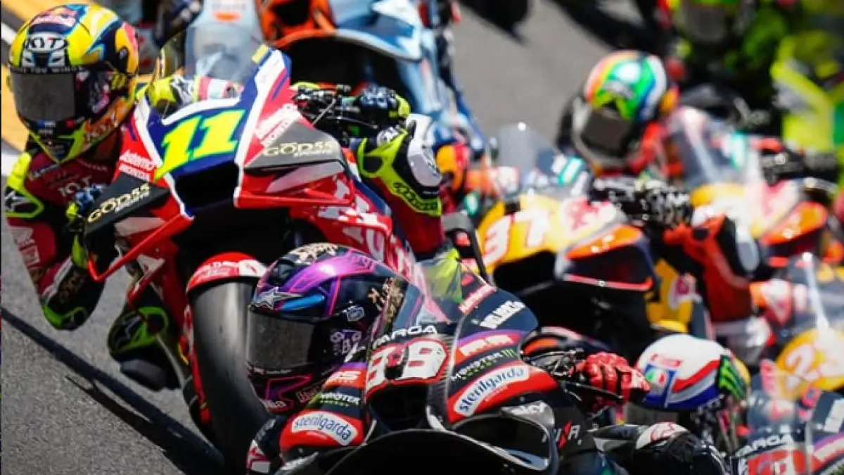 Ilustrasi balapan motoGP.