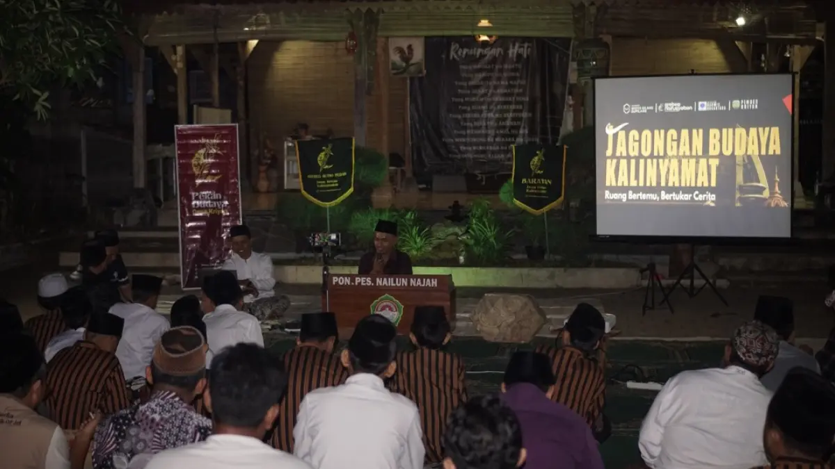 ANTUSIAS: Para peserta jahongan budaya Kalinyamat hadiri acara yang berlangsung di Kompleks Ponpes Nailun Najah Assalafy Desa Kriyan Kecamatan Kalinyamatan pada Jumat (31/7). (PP NAILUN NAJAH UNTUK RADAR KUDUS)&nbsp;