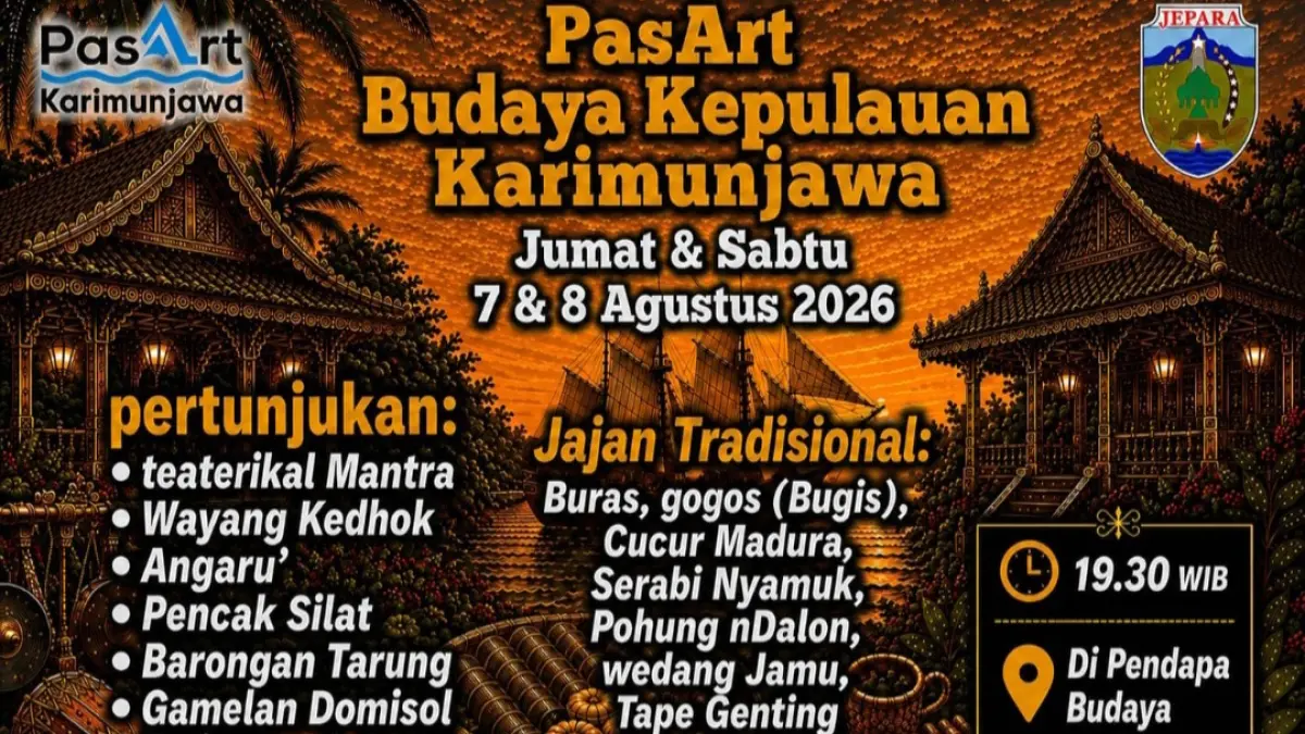 SEBENTAR LAGI: Jadwal acara PasArt Budaya Karimunjawa.