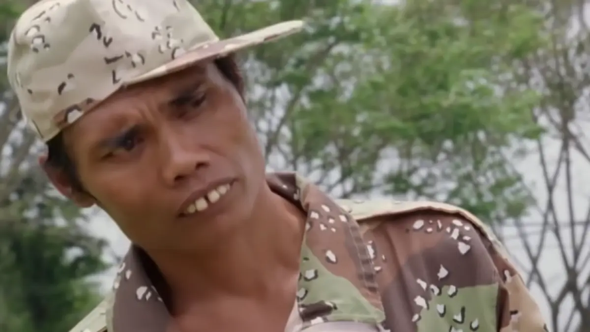 Diding Boneng saat masih muda dan bermain di film Warkop Bisa Naik Bisa Turun.