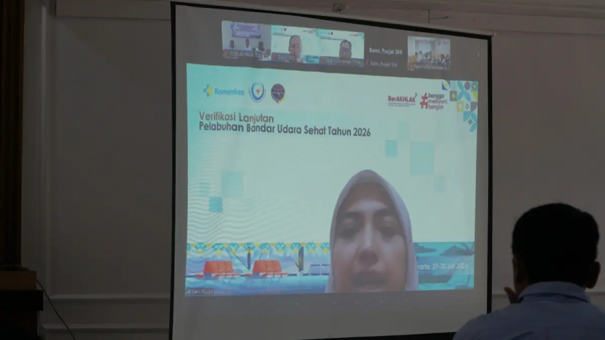 Kegiatan Verifikasi Pelabuhan Sehat Tersus PLTU Tanjung Jati B berlangsung secara daring pada Selasa (29/7).