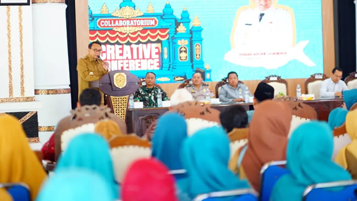 SEMANGAT BARU: Pemkab Pati menggelar forum penguatan ekosistem ekonomi kreatif sekaligus mendorong lahirnya inovasi berbasis potensi lokal. (HUMAS PATI UNTUK RADAR KUDUS)
