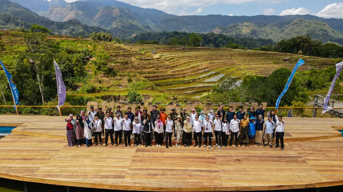 PT Pupuk Kalimantan Timur (Pupuk Kaltim) resmikan Kampung Sawah Abadi (KSA) Bulutana