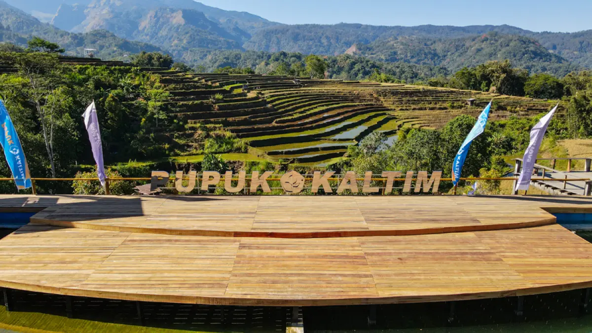 PT Pupuk Kalimantan Timur (Pupuk Kaltim) resmikan Kampung Sawah Abadi (KSA) Bulutana