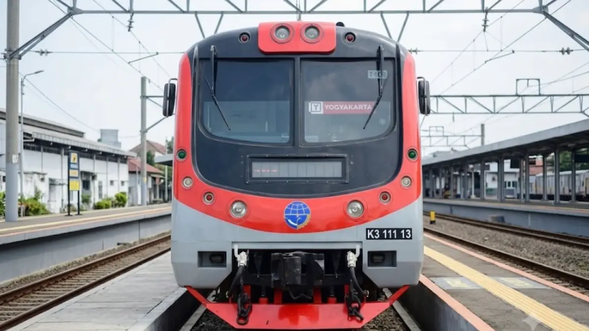 Ilustrasi KRL Jogja–Solo.