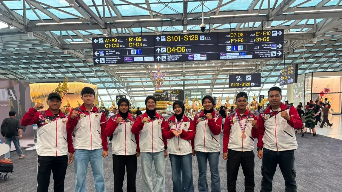 MEMBANGGAKAN: Enam atlet dan satu pelatih Jepara membantu Indonesia meraih dua medali perunggu pada ISTAF World Sepak Takraw Championship Thai King