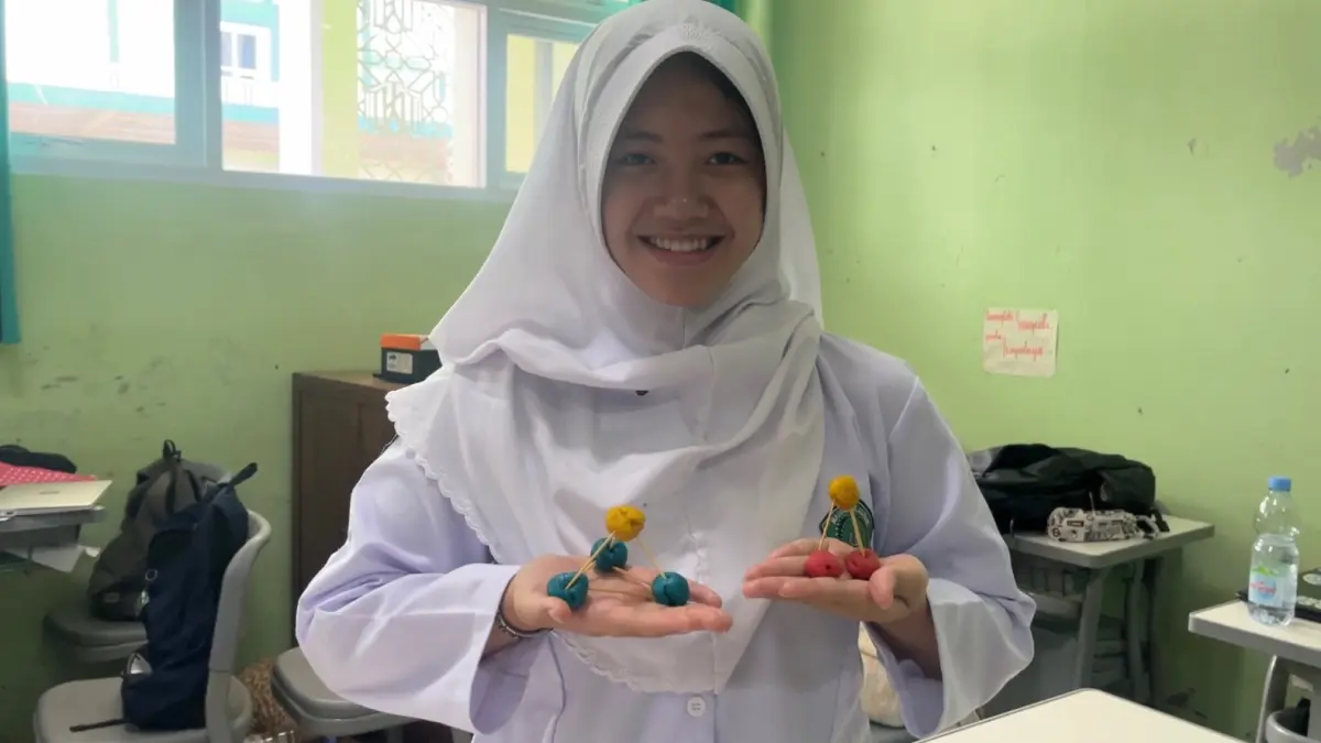 BERHASIL: Siswa langsung praktik.